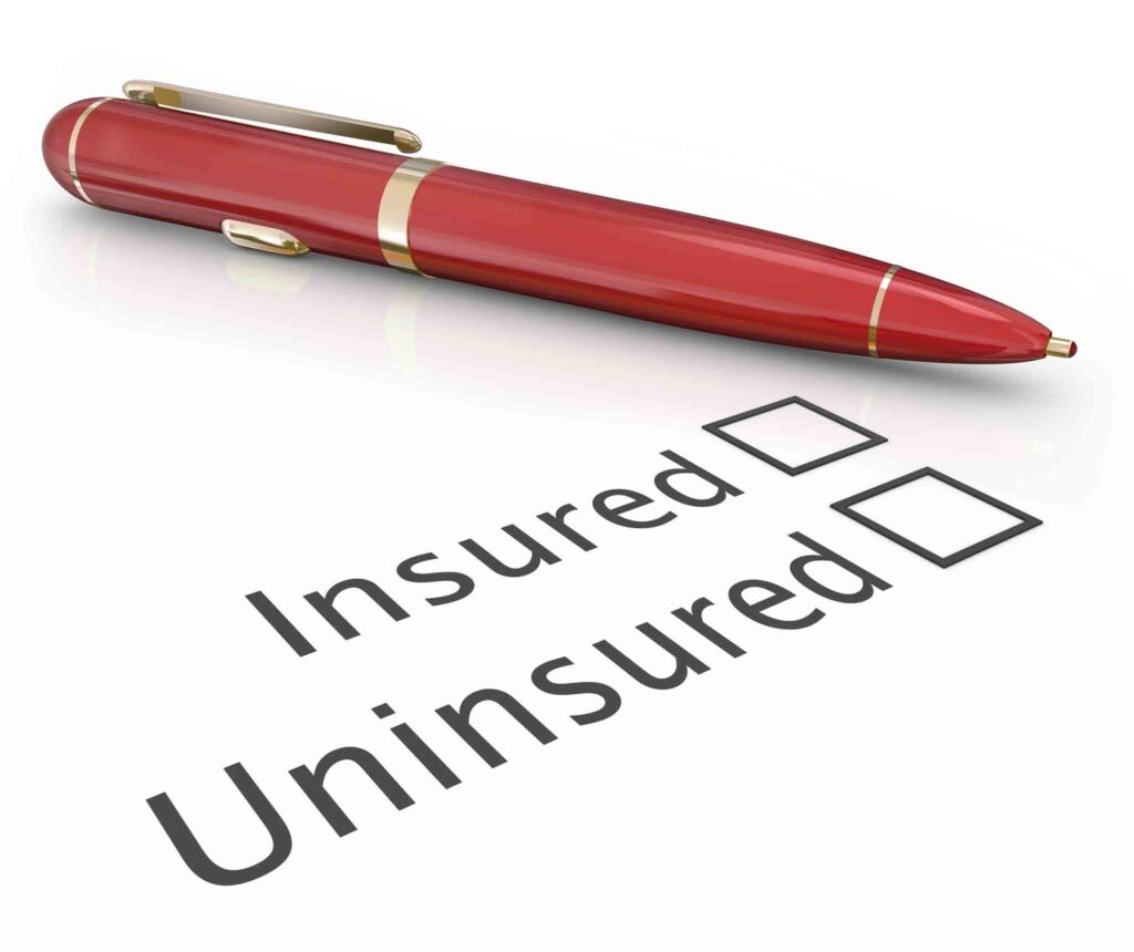 insured uninsured checkbox